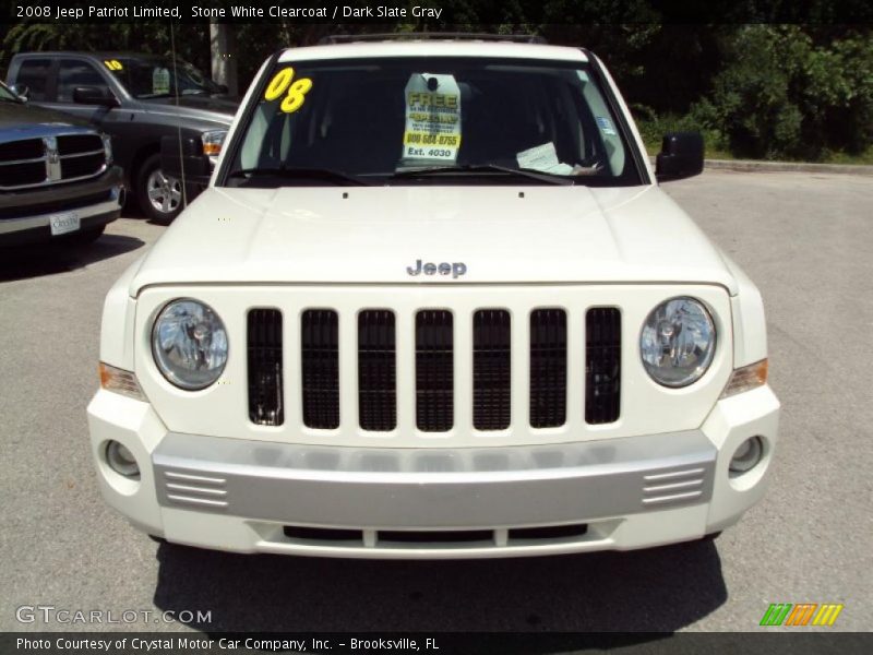 Stone White Clearcoat / Dark Slate Gray 2008 Jeep Patriot Limited