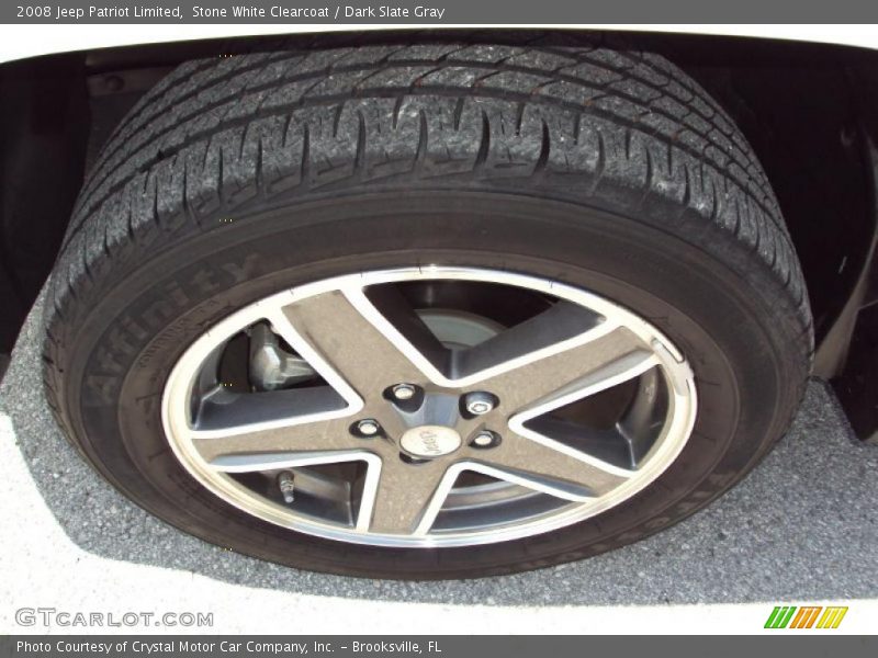 Stone White Clearcoat / Dark Slate Gray 2008 Jeep Patriot Limited