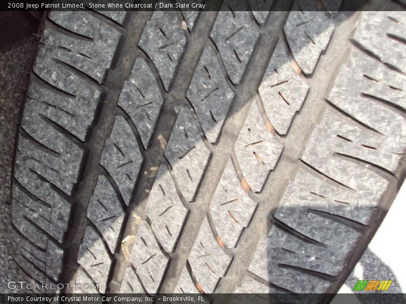Stone White Clearcoat / Dark Slate Gray 2008 Jeep Patriot Limited