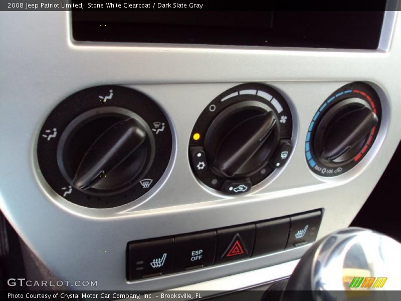 Stone White Clearcoat / Dark Slate Gray 2008 Jeep Patriot Limited