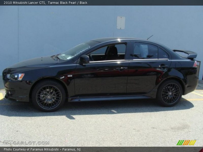 Tarmac Black Pearl / Black 2010 Mitsubishi Lancer GTS