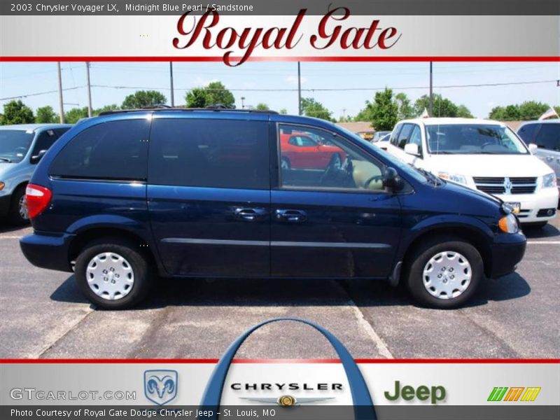 Midnight Blue Pearl / Sandstone 2003 Chrysler Voyager LX