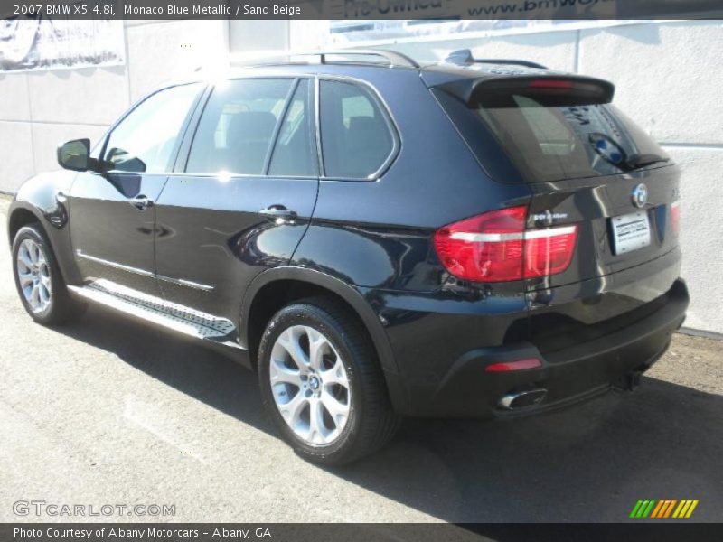 Monaco Blue Metallic / Sand Beige 2007 BMW X5 4.8i