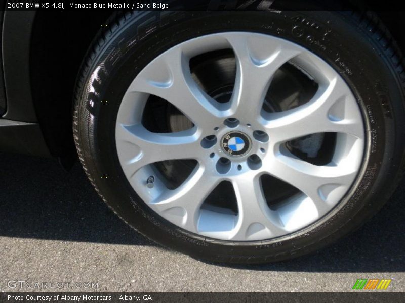 Monaco Blue Metallic / Sand Beige 2007 BMW X5 4.8i