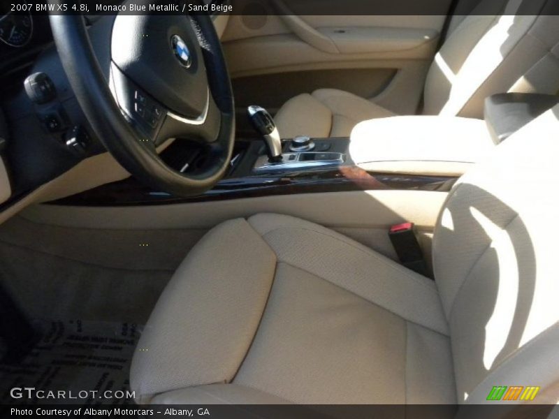 Monaco Blue Metallic / Sand Beige 2007 BMW X5 4.8i