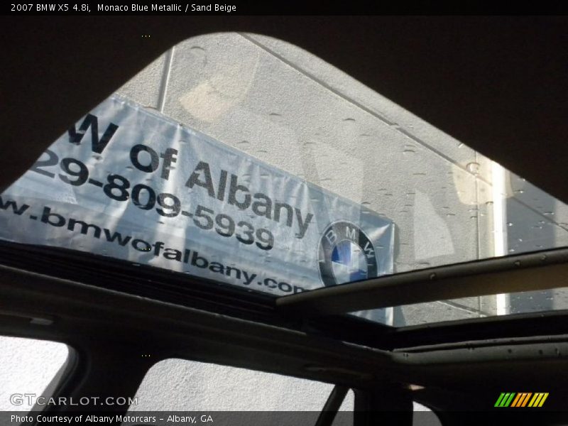Monaco Blue Metallic / Sand Beige 2007 BMW X5 4.8i