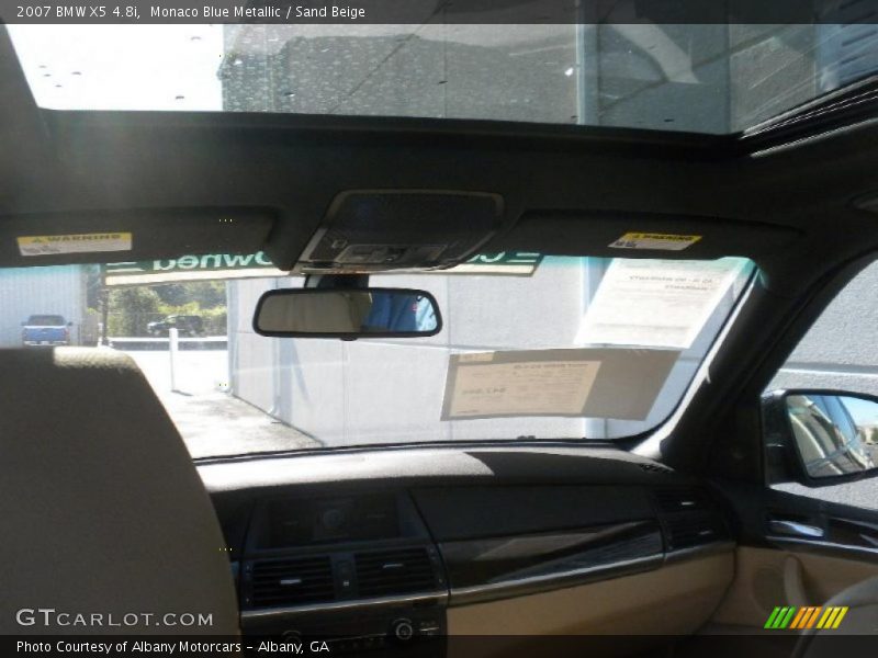 Monaco Blue Metallic / Sand Beige 2007 BMW X5 4.8i