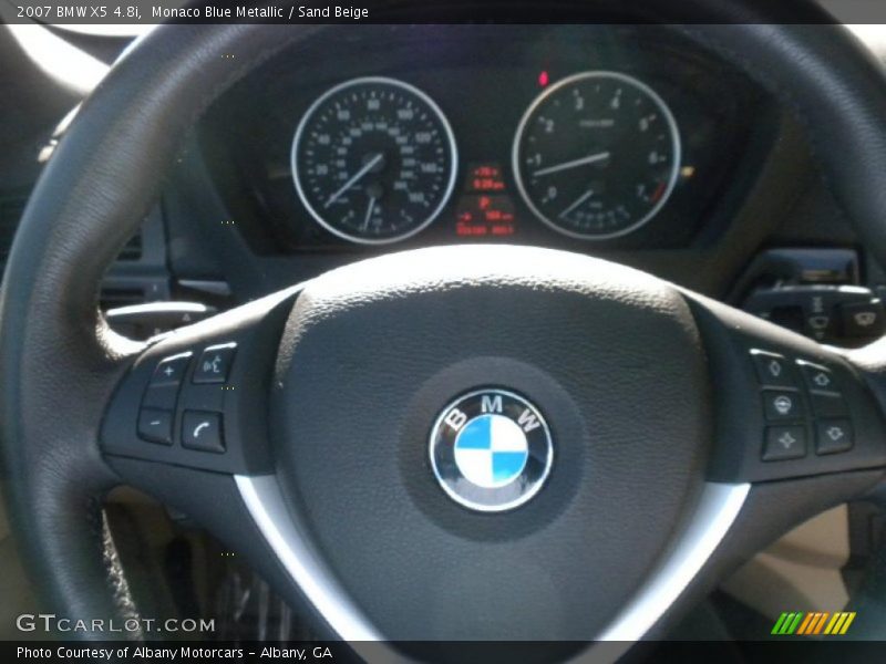 Monaco Blue Metallic / Sand Beige 2007 BMW X5 4.8i