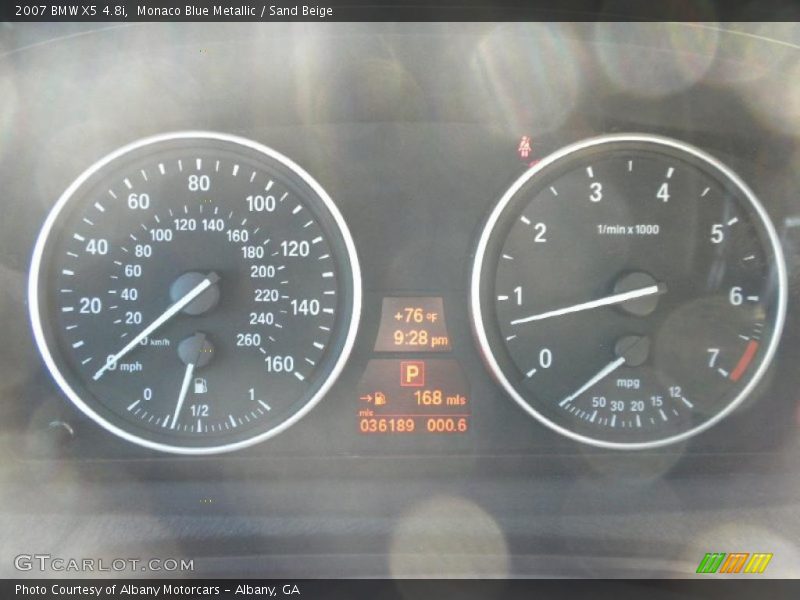 Monaco Blue Metallic / Sand Beige 2007 BMW X5 4.8i
