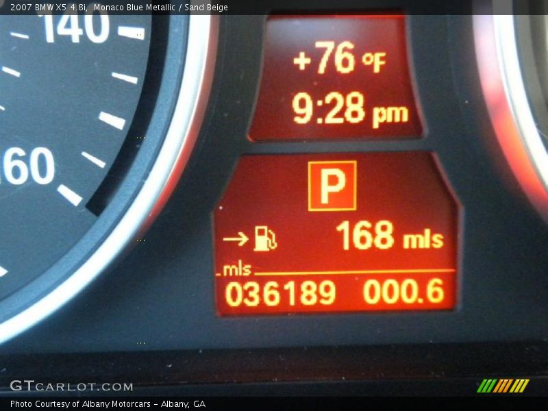 Monaco Blue Metallic / Sand Beige 2007 BMW X5 4.8i