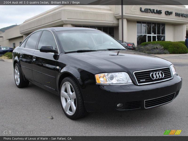 Brilliant Black / Beige 2004 Audi A6 3.0 quattro Sedan