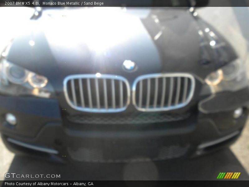 Monaco Blue Metallic / Sand Beige 2007 BMW X5 4.8i