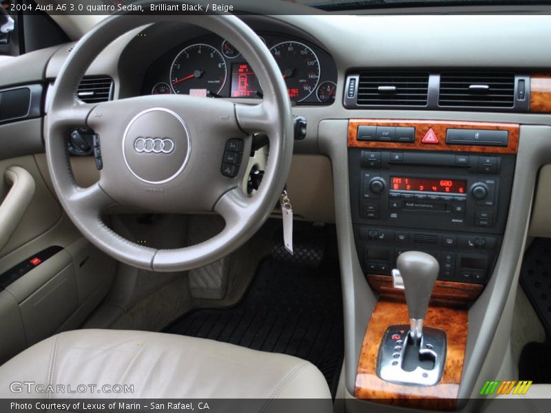 Brilliant Black / Beige 2004 Audi A6 3.0 quattro Sedan