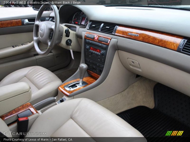 Brilliant Black / Beige 2004 Audi A6 3.0 quattro Sedan