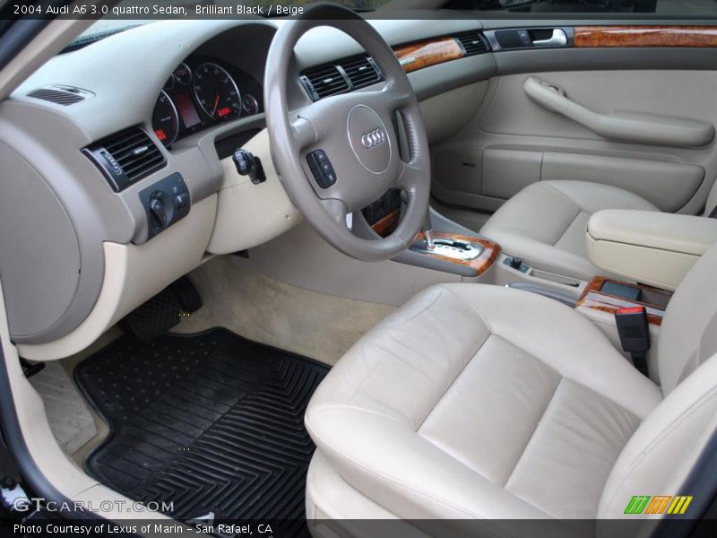Brilliant Black / Beige 2004 Audi A6 3.0 quattro Sedan