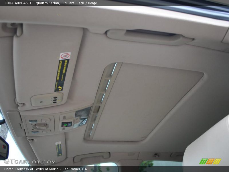 Brilliant Black / Beige 2004 Audi A6 3.0 quattro Sedan