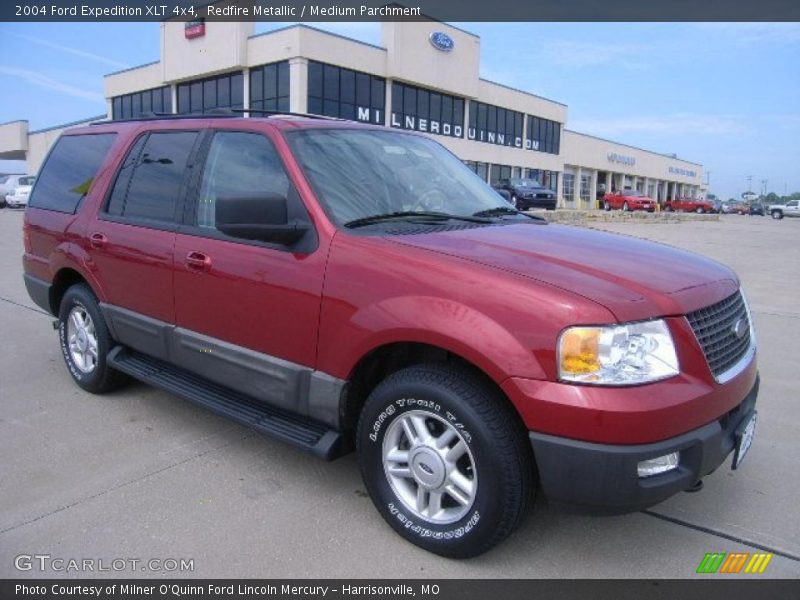 Redfire Metallic / Medium Parchment 2004 Ford Expedition XLT 4x4