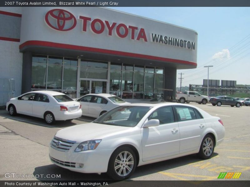 Blizzard White Pearl / Light Gray 2007 Toyota Avalon Limited