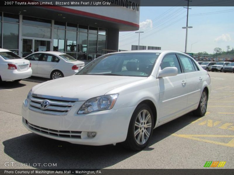 Blizzard White Pearl / Light Gray 2007 Toyota Avalon Limited