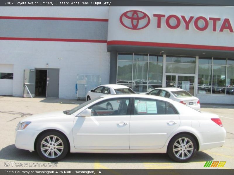 Blizzard White Pearl / Light Gray 2007 Toyota Avalon Limited