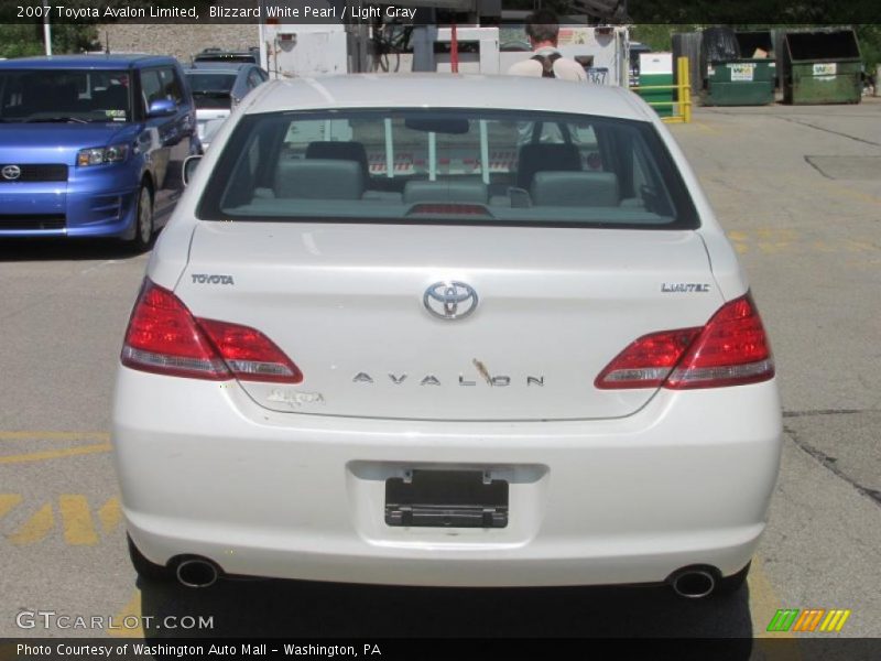 Blizzard White Pearl / Light Gray 2007 Toyota Avalon Limited