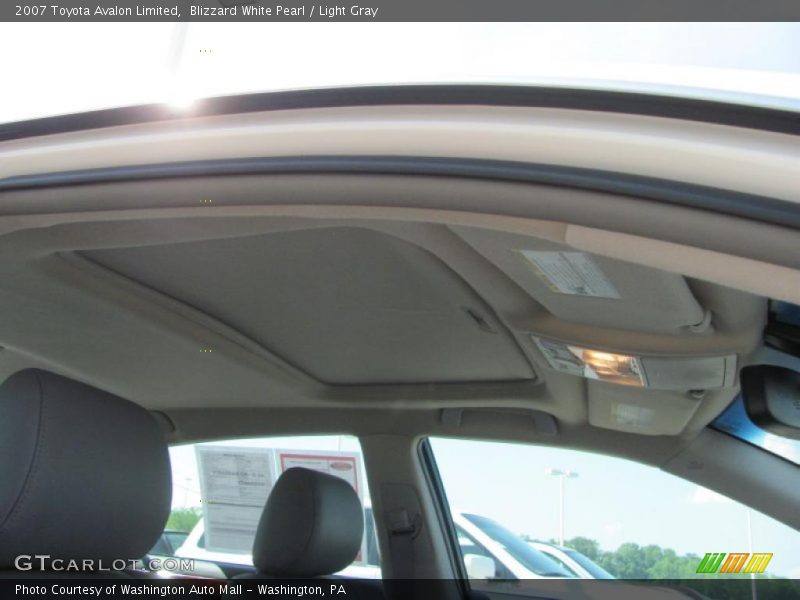 Blizzard White Pearl / Light Gray 2007 Toyota Avalon Limited