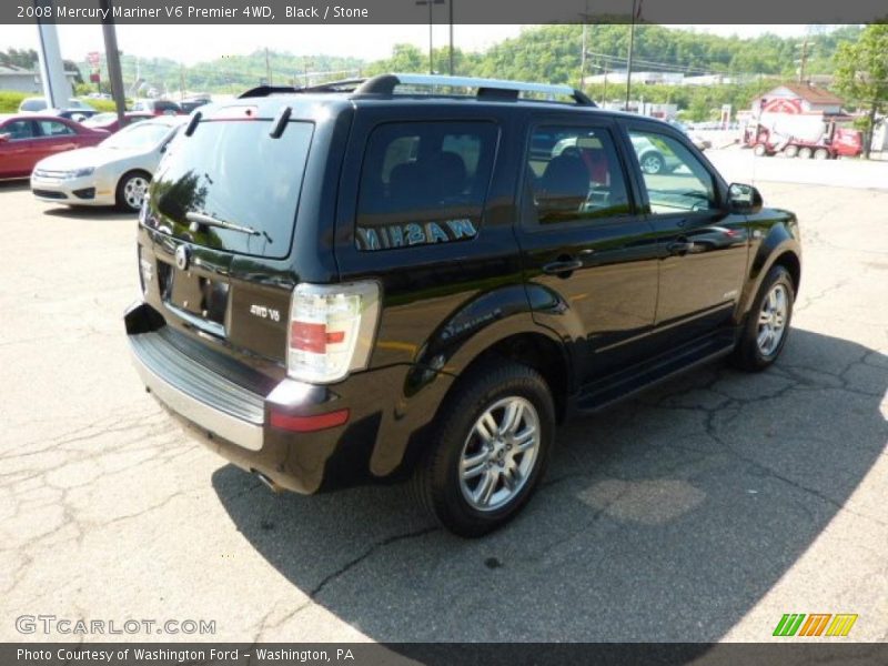 Black / Stone 2008 Mercury Mariner V6 Premier 4WD