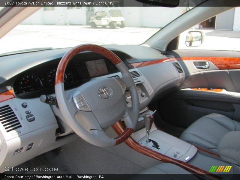 Blizzard White Pearl / Light Gray 2007 Toyota Avalon Limited