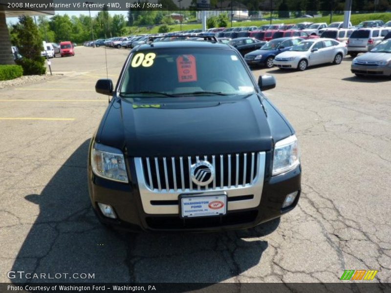 Black / Stone 2008 Mercury Mariner V6 Premier 4WD