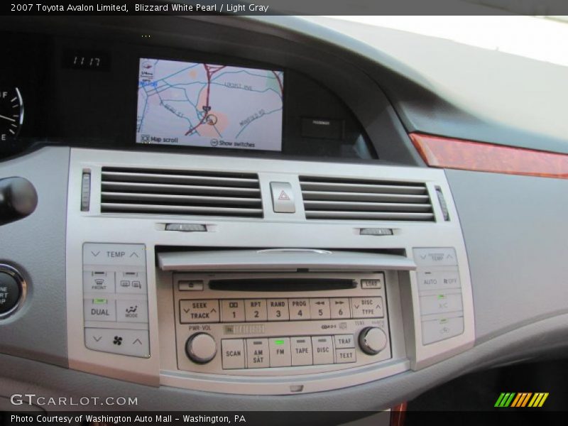 Blizzard White Pearl / Light Gray 2007 Toyota Avalon Limited