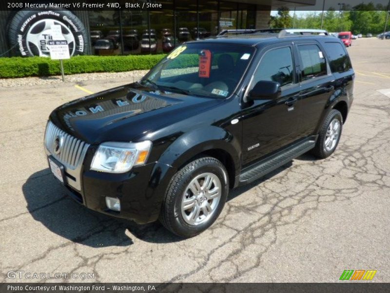 Black / Stone 2008 Mercury Mariner V6 Premier 4WD