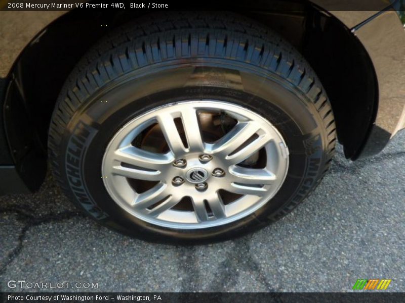 Black / Stone 2008 Mercury Mariner V6 Premier 4WD