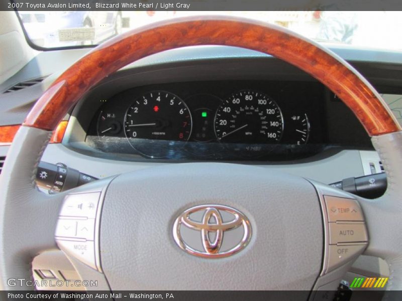 Blizzard White Pearl / Light Gray 2007 Toyota Avalon Limited