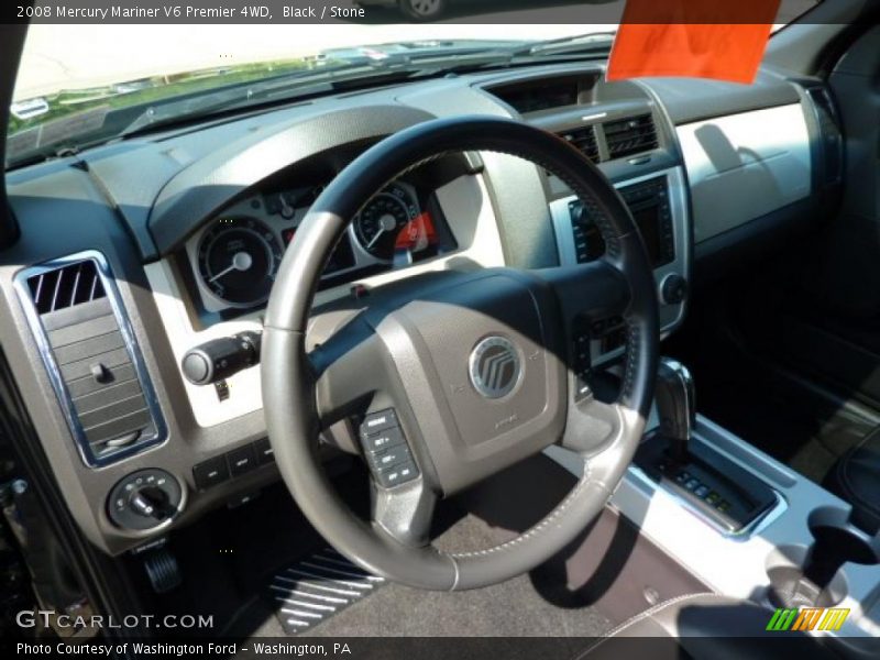 Black / Stone 2008 Mercury Mariner V6 Premier 4WD