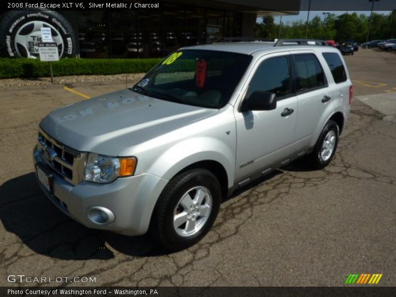 Silver Metallic / Charcoal 2008 Ford Escape XLT V6