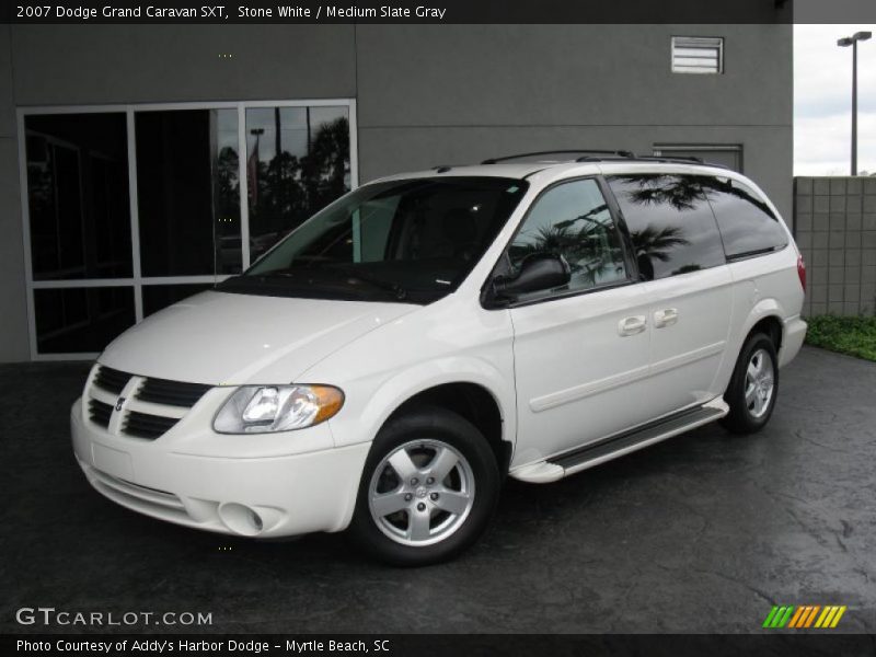 Stone White / Medium Slate Gray 2007 Dodge Grand Caravan SXT