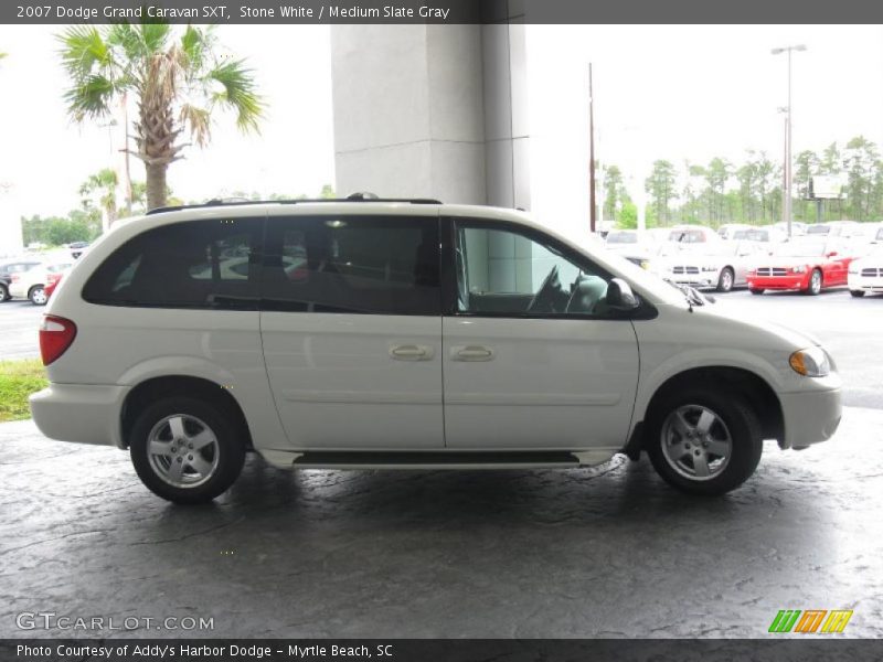 Stone White / Medium Slate Gray 2007 Dodge Grand Caravan SXT