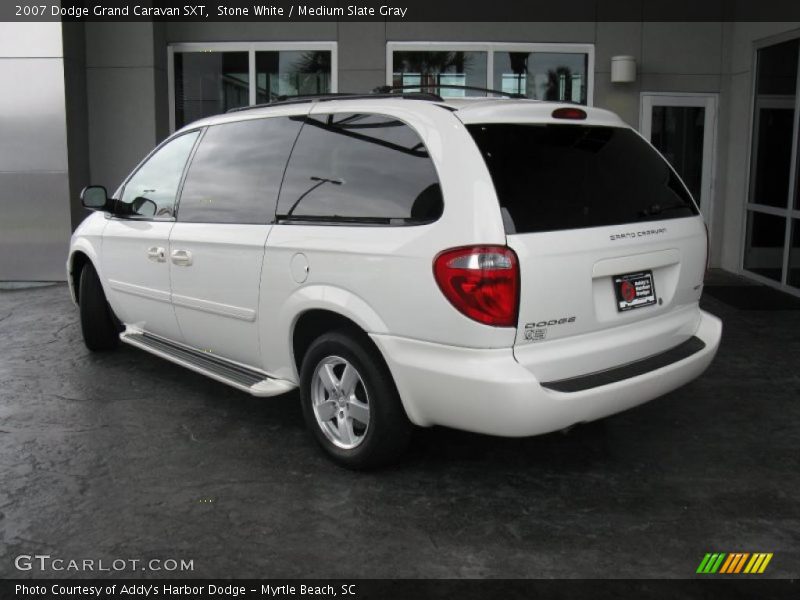 Stone White / Medium Slate Gray 2007 Dodge Grand Caravan SXT