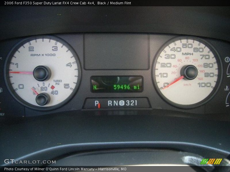 Black / Medium Flint 2006 Ford F350 Super Duty Lariat FX4 Crew Cab 4x4