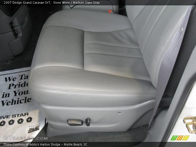 Stone White / Medium Slate Gray 2007 Dodge Grand Caravan SXT