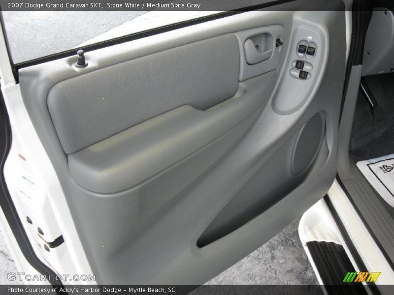 Stone White / Medium Slate Gray 2007 Dodge Grand Caravan SXT