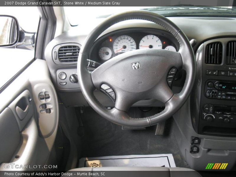 Stone White / Medium Slate Gray 2007 Dodge Grand Caravan SXT