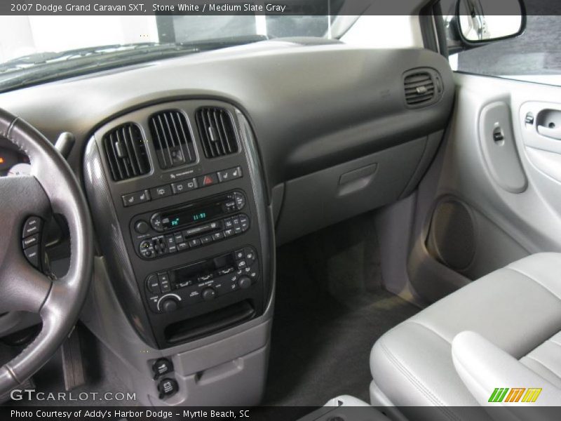Stone White / Medium Slate Gray 2007 Dodge Grand Caravan SXT
