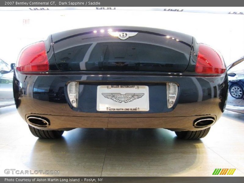 Dark Sapphire / Saddle 2007 Bentley Continental GT