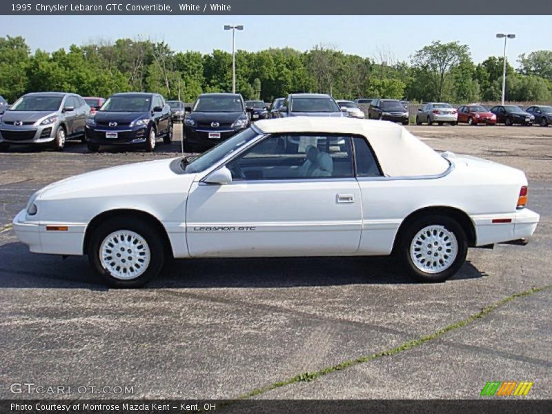 White / White 1995 Chrysler Lebaron GTC Convertible