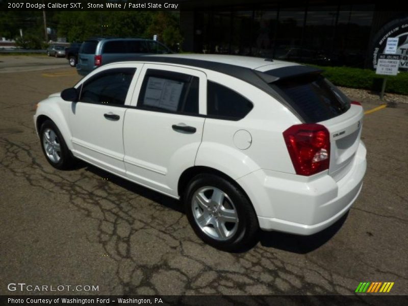 Stone White / Pastel Slate Gray 2007 Dodge Caliber SXT