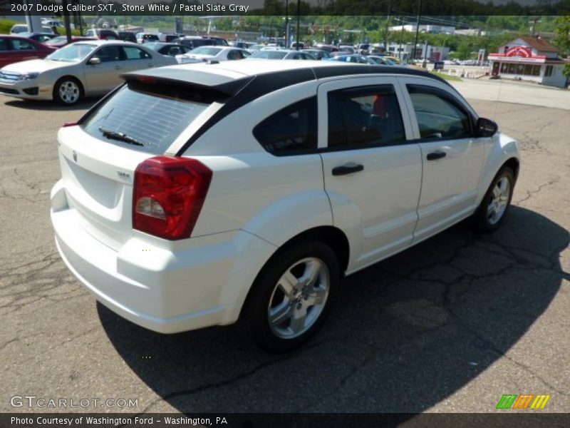 Stone White / Pastel Slate Gray 2007 Dodge Caliber SXT