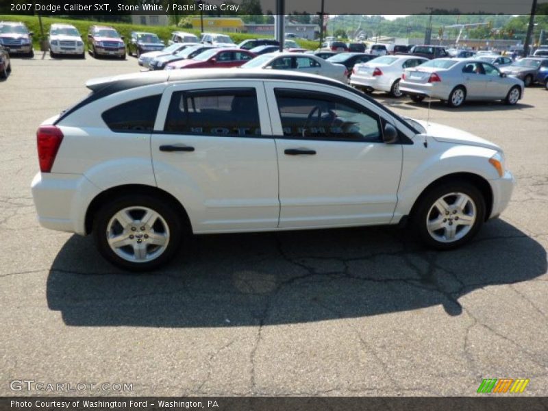 Stone White / Pastel Slate Gray 2007 Dodge Caliber SXT