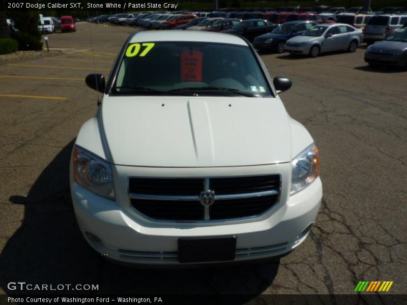 Stone White / Pastel Slate Gray 2007 Dodge Caliber SXT