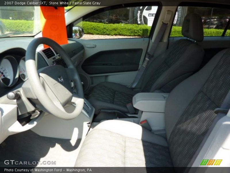 Stone White / Pastel Slate Gray 2007 Dodge Caliber SXT